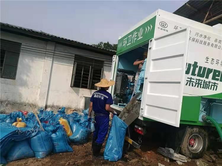 丰润工业污泥压干处理